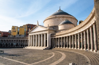 Piazza Plebiscito , Basilica di San Francesco di Paola, Naples, Italy